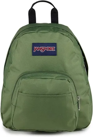 JanSport Half Pint Mini Backpack, 10.2 L - Durable Mini Bag Purse with Adjustable Shoulder Straps, Single Main Compartment, Zippered Stash Pocket, Cargo Green