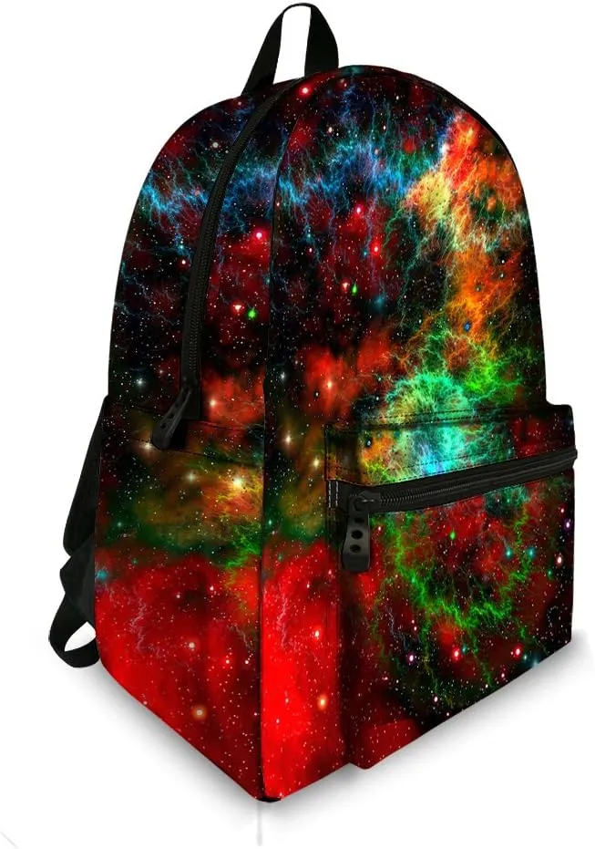 JeremySport TrendyMax Galaxy Pattern Grade Backpack for Elementary Kids