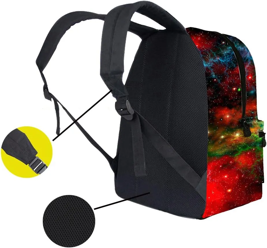 JeremySport TrendyMax Galaxy Pattern Grade Backpack for Elementary Kids