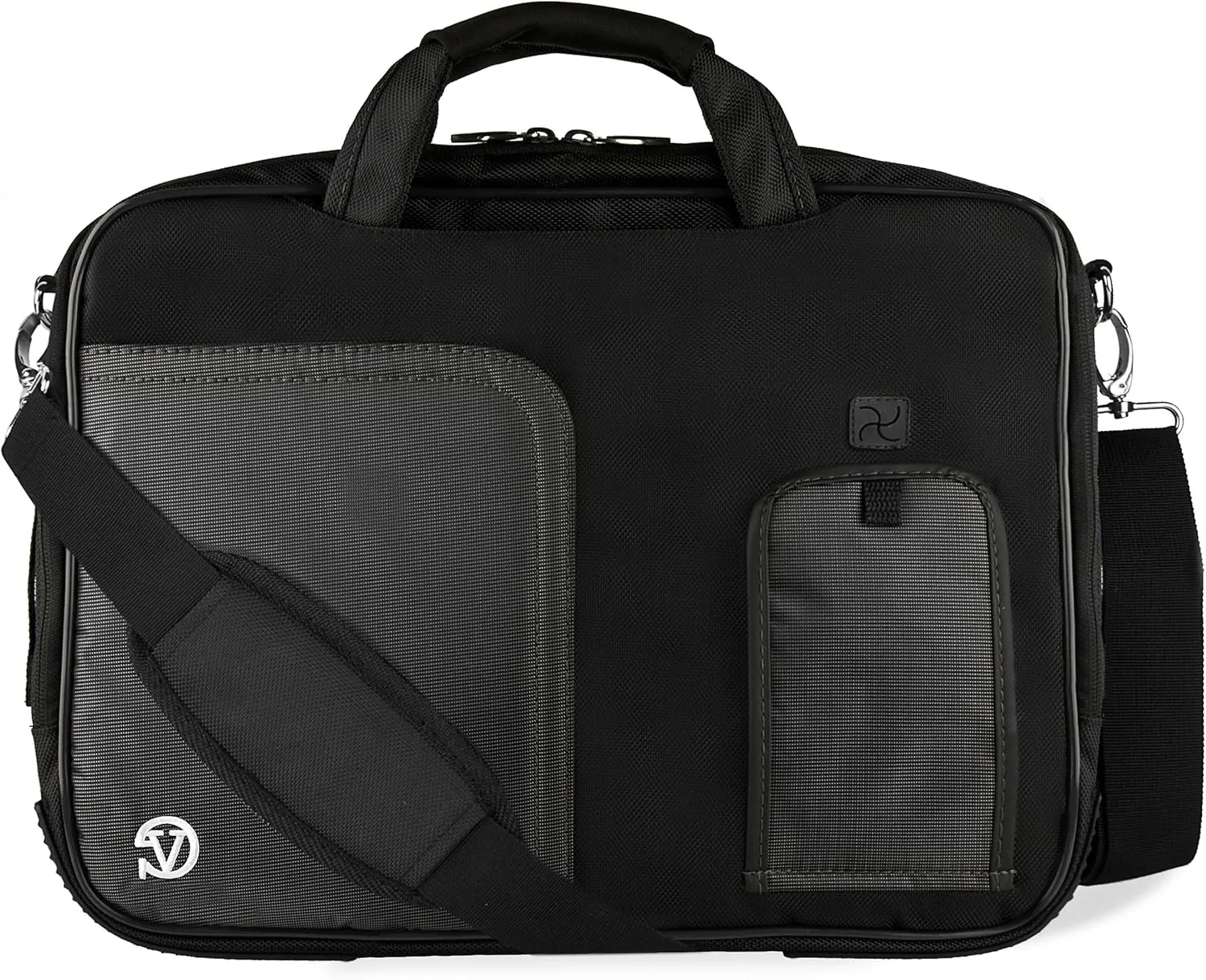 Jet Black 15 15.6-inch Laptop Messenger Bag Compatible with Inspiron, Dell Latitude, Precision, XPS, Alienware, Vostro, G3 G5 G7 Gaming