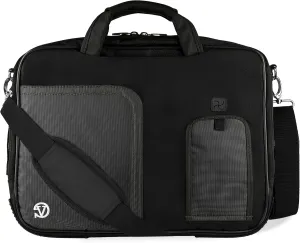 Jet Black 15 15.6-inch Laptop Messenger Bag Compatible with Inspiron, Dell Latitude, Precision, XPS, Alienware, Vostro, G3 G5 G7 Gaming