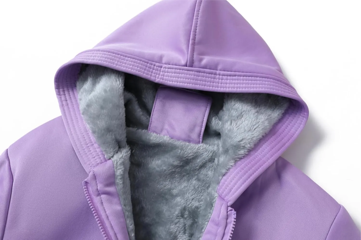 JiangWu Womens Fashion Fleece Sherpa Lined Hooded Coat Winter Thicken Warm Jacket