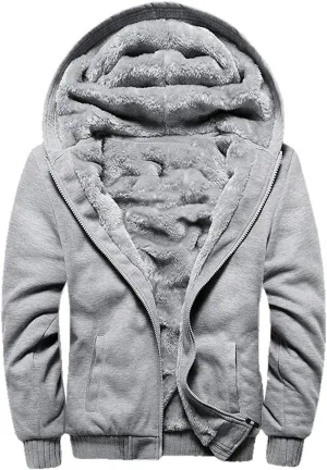 JiangWu Womens Fashion Fleece Sherpa Lined Hooded Coat Winter Thicken Warm Jacket