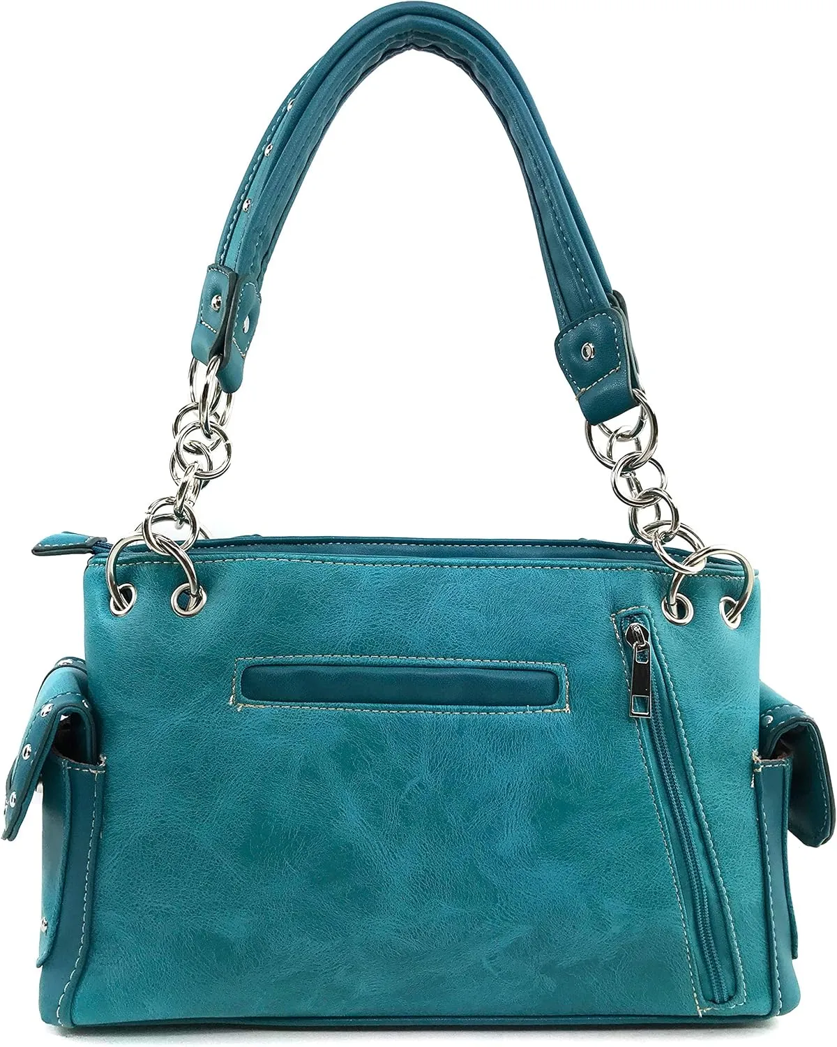 Justin West Women's Concealed Carry Angel Wings Cross Faith Hope Love Western Handbag Tote Purse
