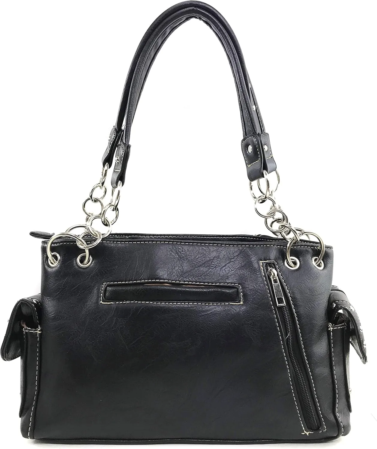 Justin West Women's Concealed Carry Angel Wings Cross Faith Hope Love Western Handbag Tote Purse