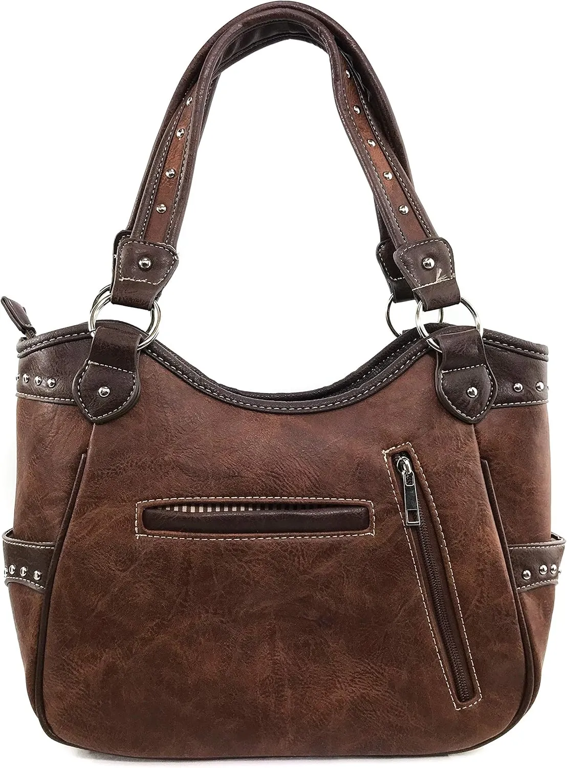 Justin West Women's Concealed Carry Angel Wings Cross Faith Hope Love Western Handbag Tote Purse