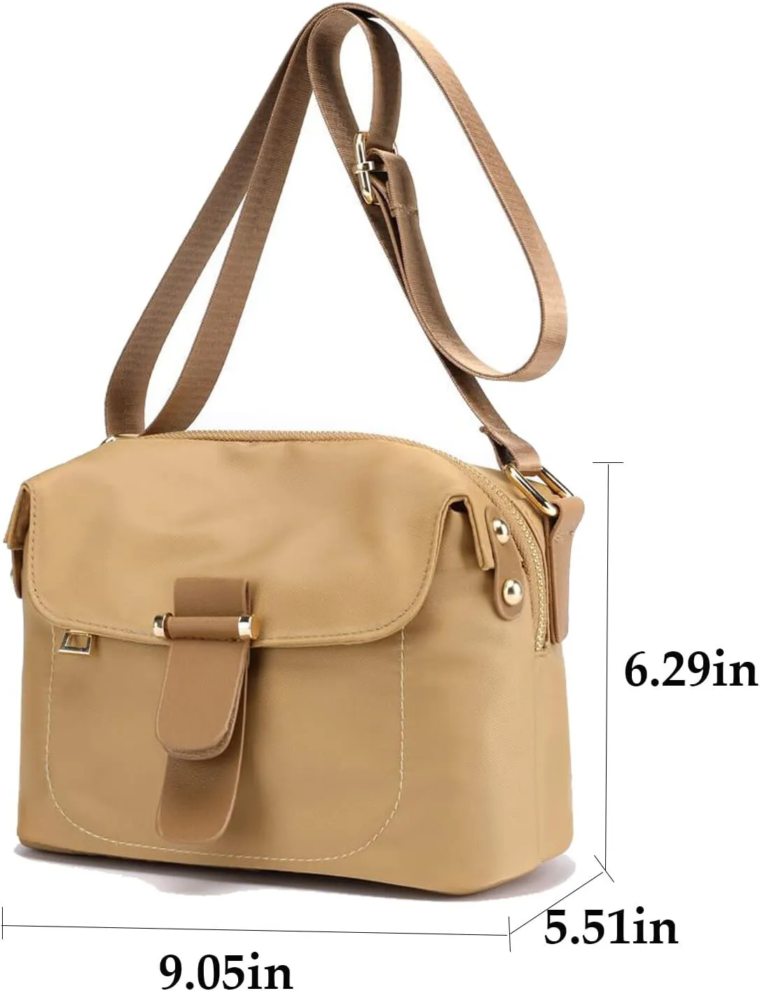 KARRESLY Crossbody Purse Bag for Women Shoulder Bag Multi Pocket Zipper Purse,Trendy Design Handbags