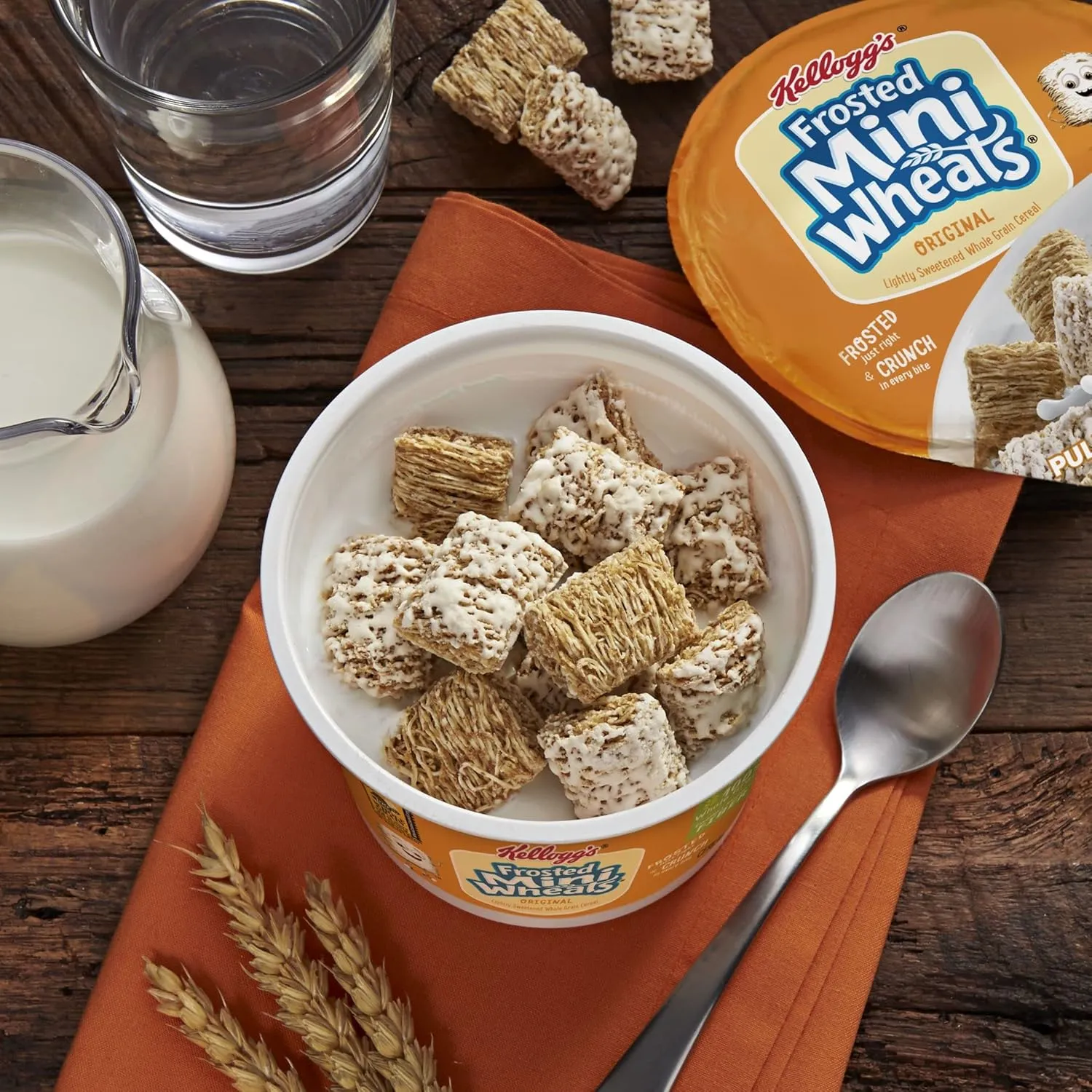 Kellogg's Cold Breakfast Cereal Cups, Bulk Pantry Staples, Cereal Cups to Go, Variety Pack (24 Cups)