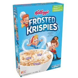 Kellogg's Frosted Krispies, Breakfast Cereal, 13oz Box