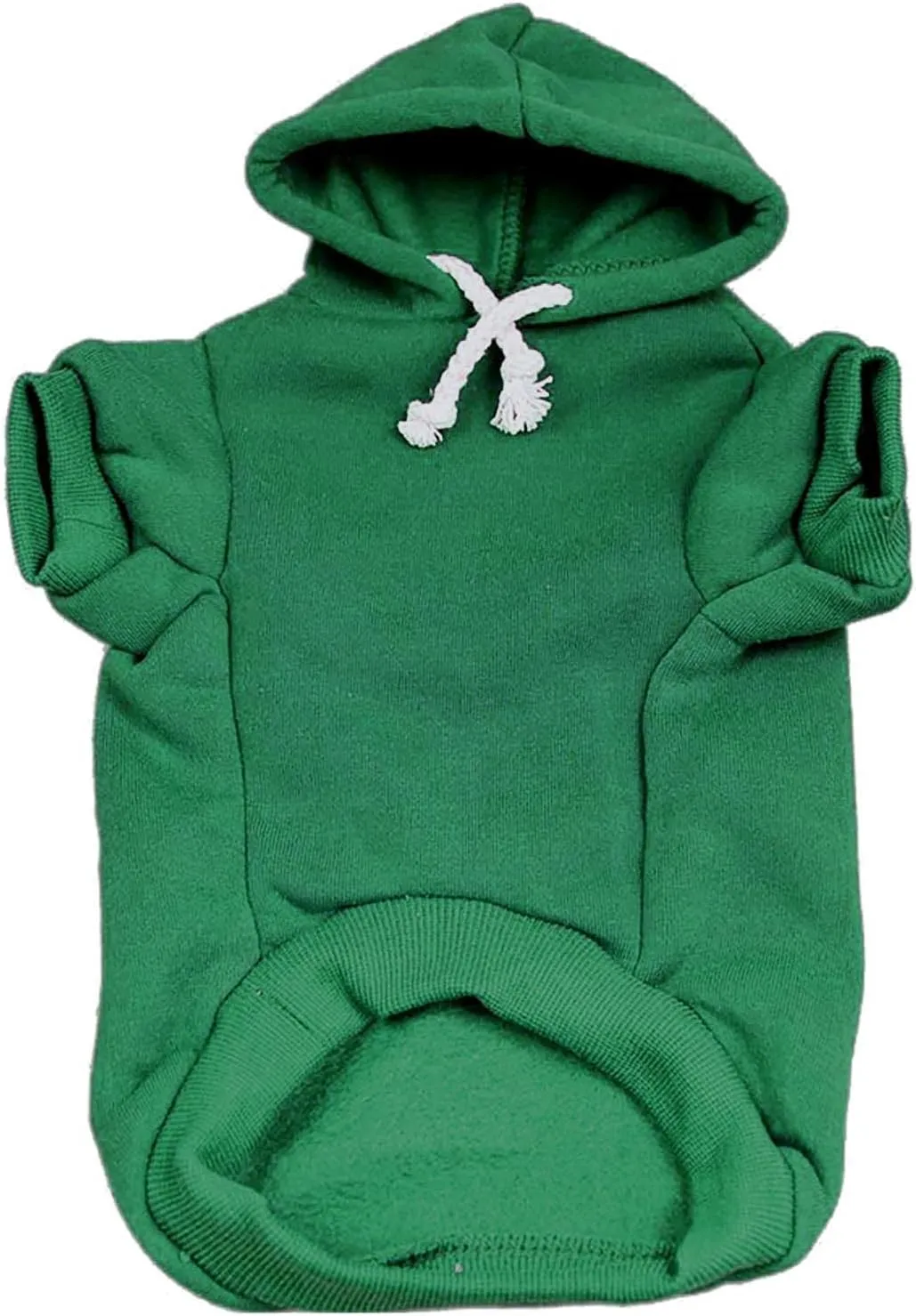 Kiss Me I'm Irish St. Patrick's Day Pullover Fleece Lined Dog Hoodie with Leash Hole Sweatshirt (Green, Small 69)