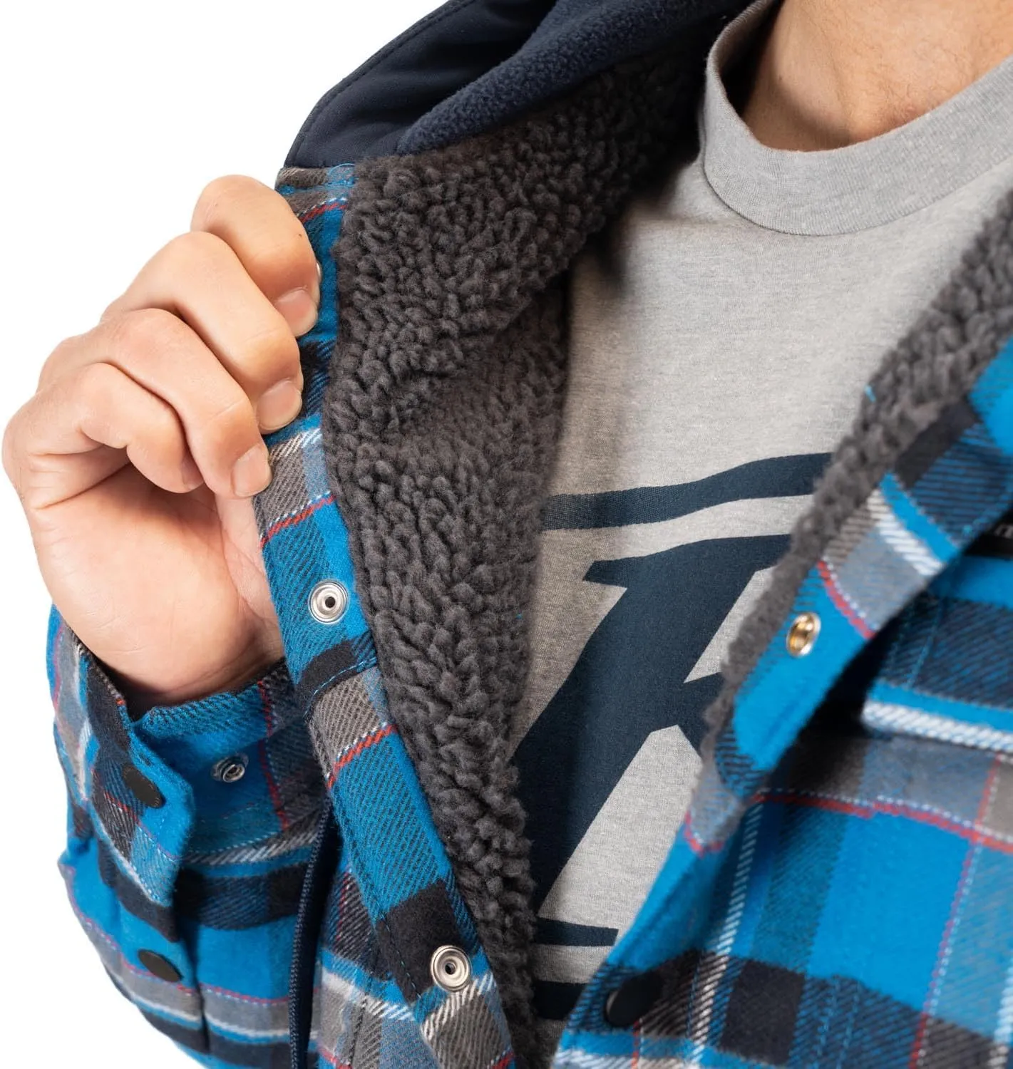 KLIM Men's Targhee Fleece Lined Flannel Hoodie