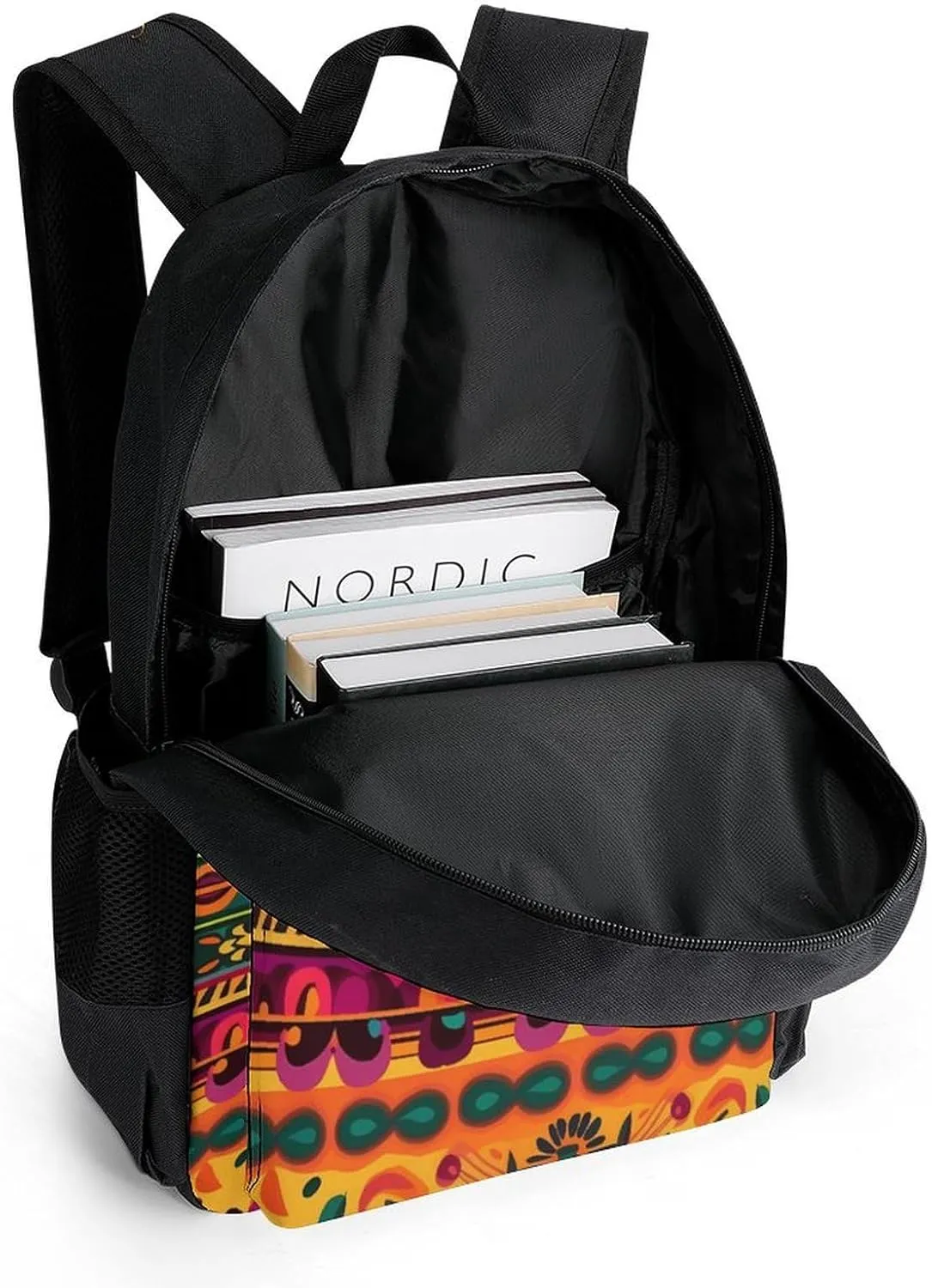 Laptop Backpack for Women Men Daypack Mexican Folk Art Boho Backpacks Computer Bag Travel Laptop Bag Casual Work Bag
