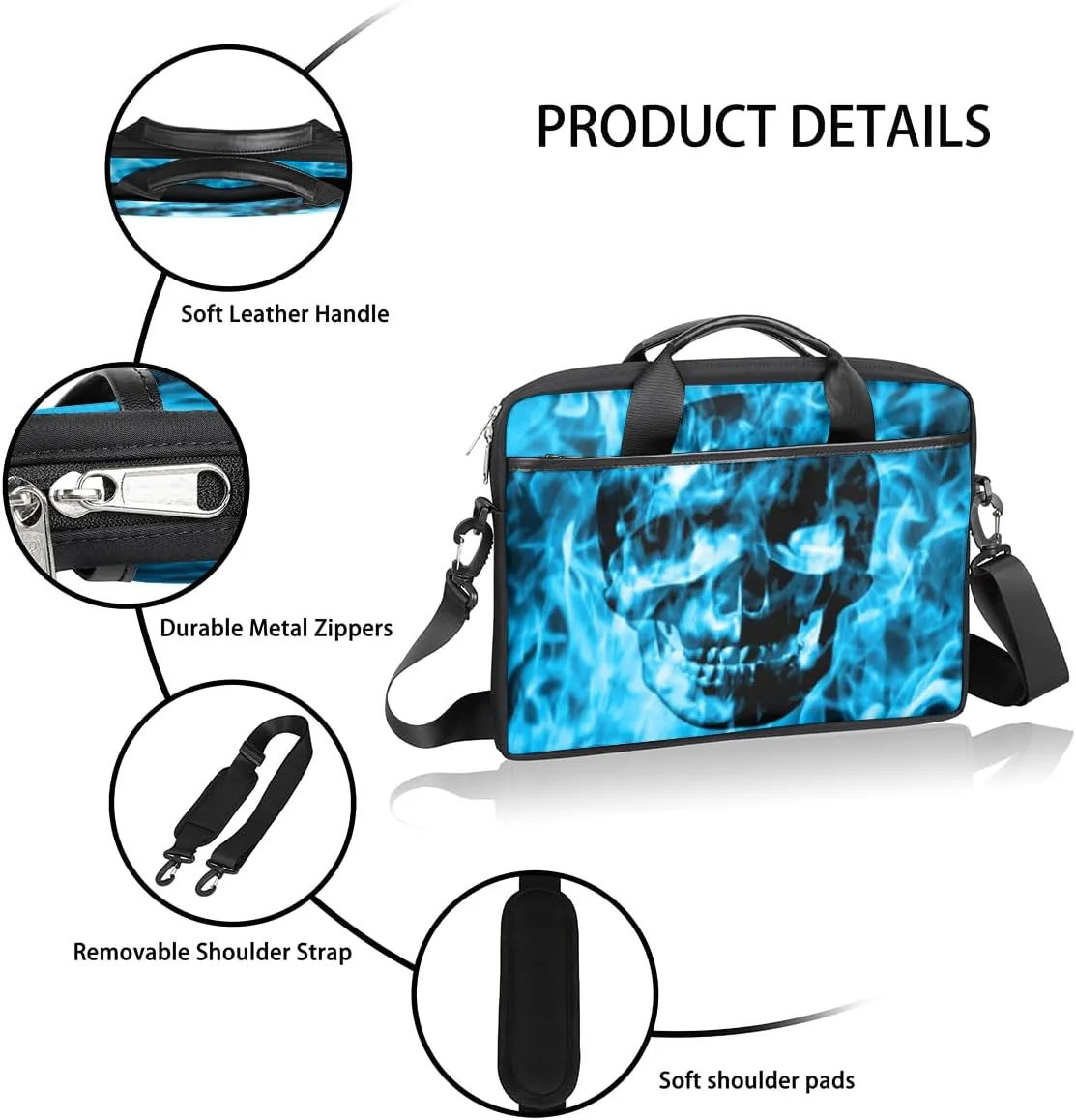 Laptop Bag Case Shoulder Messenger Carrying Bag 13 14 15 Inch Waterproof Computer Sleeve Cover
