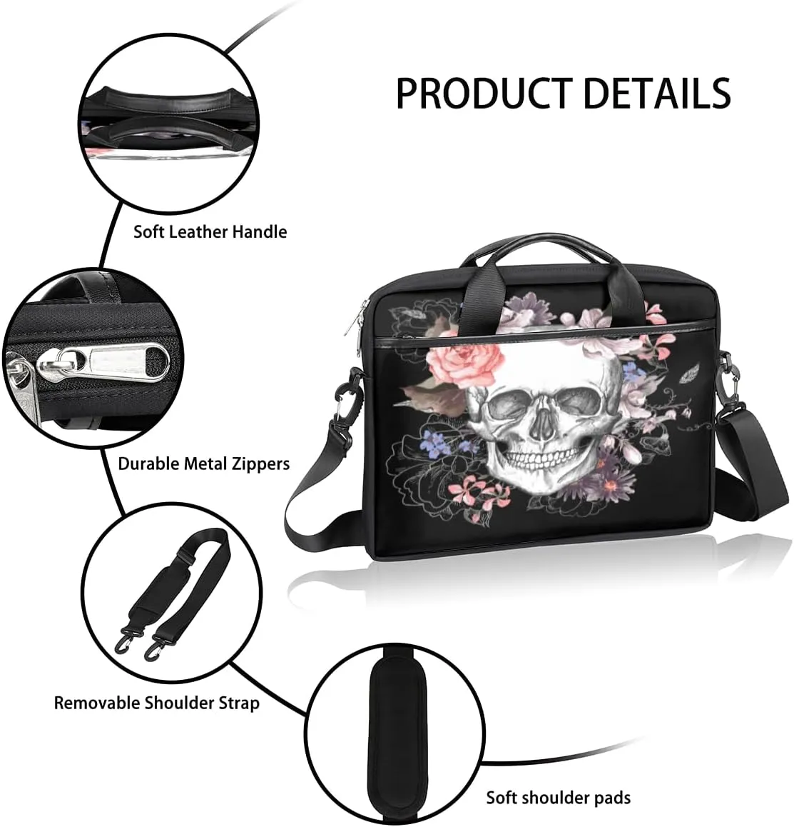 Laptop Bag Case Shoulder Messenger Carrying Bag 13 14 15 Inch Waterproof Computer Sleeve Cover