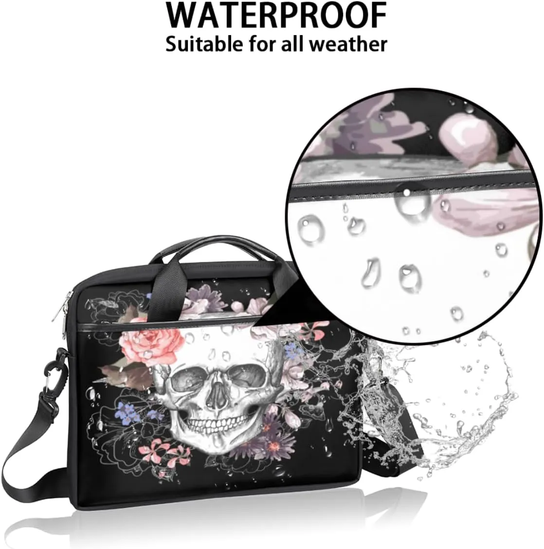 Laptop Bag Case Shoulder Messenger Carrying Bag 13 14 15 Inch Waterproof Computer Sleeve Cover