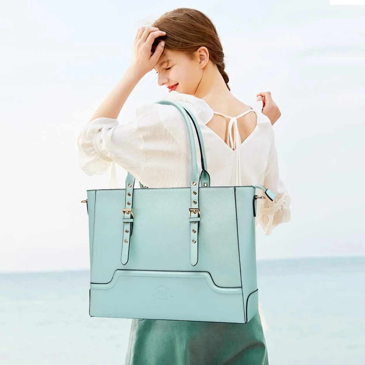 Laptop Bag for Women,15.6 17 Inch Tote Bag,Ideal Gifts for Women,Work Bag,Teacher Bag,Graduation Gifts for College