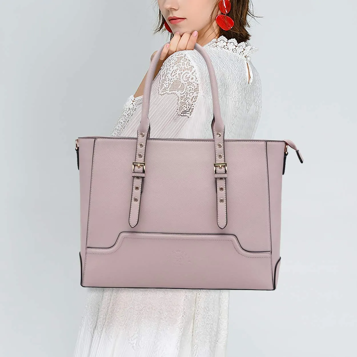 Laptop Bag for Women,15.6 17 Inch Tote Bag,Ideal Gifts for Women,Work Bag,Teacher Bag,Graduation Gifts for College