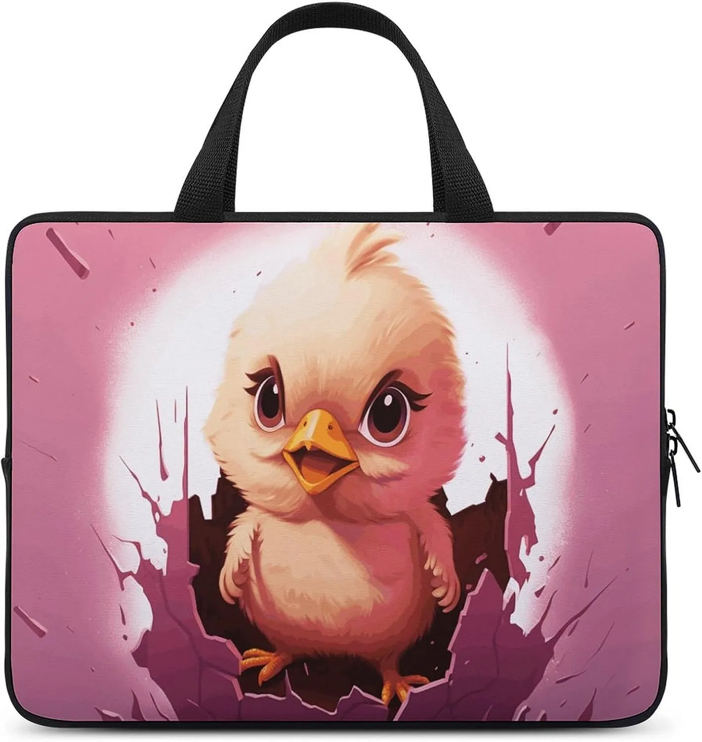 Laptop Carrying Case 15 Inch Chicken Hatches Laptop Bag for Men Women Computer Bag Messenger Bag for Work