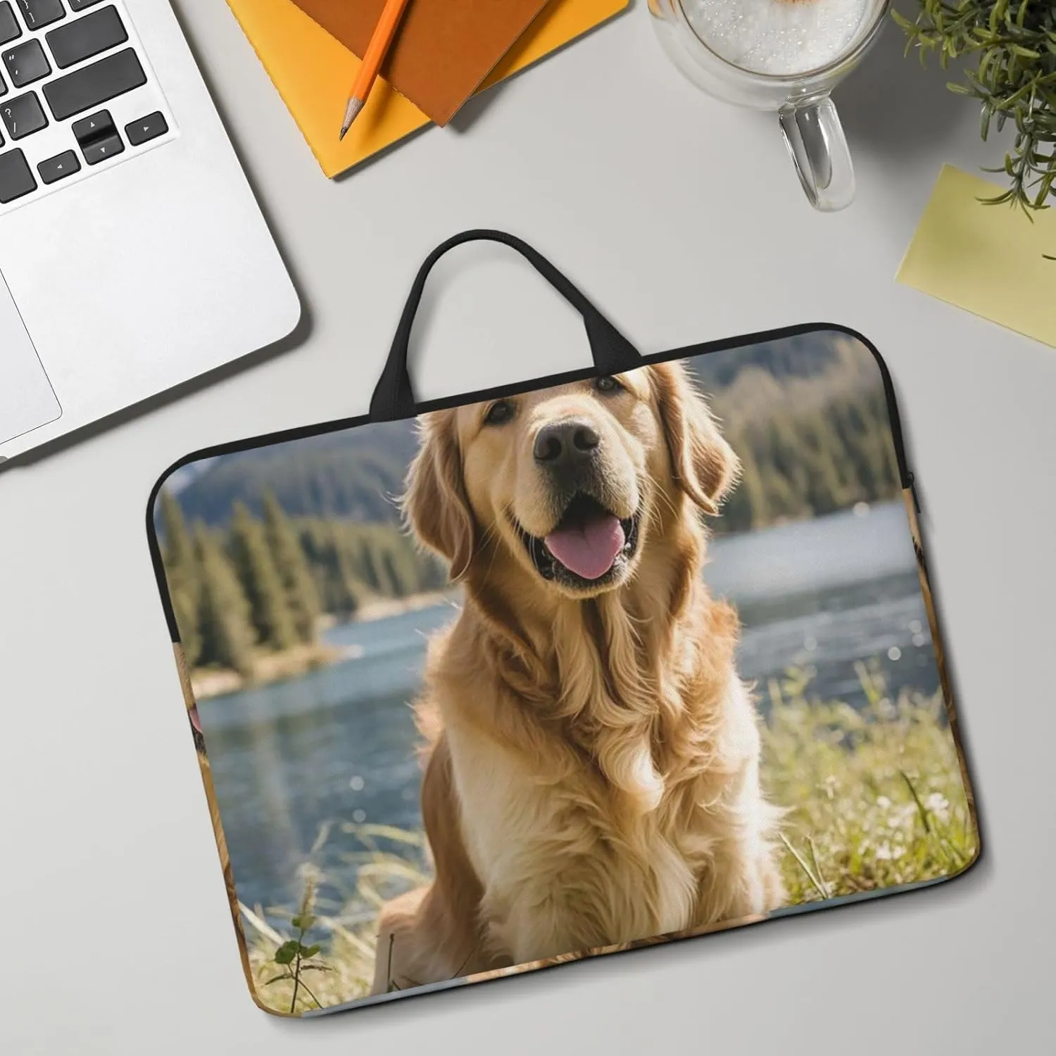 Laptop Shoulder Bag Messenger Bag Hand Drawn Giraffes Laptop Bag Computer Bag for Men Women