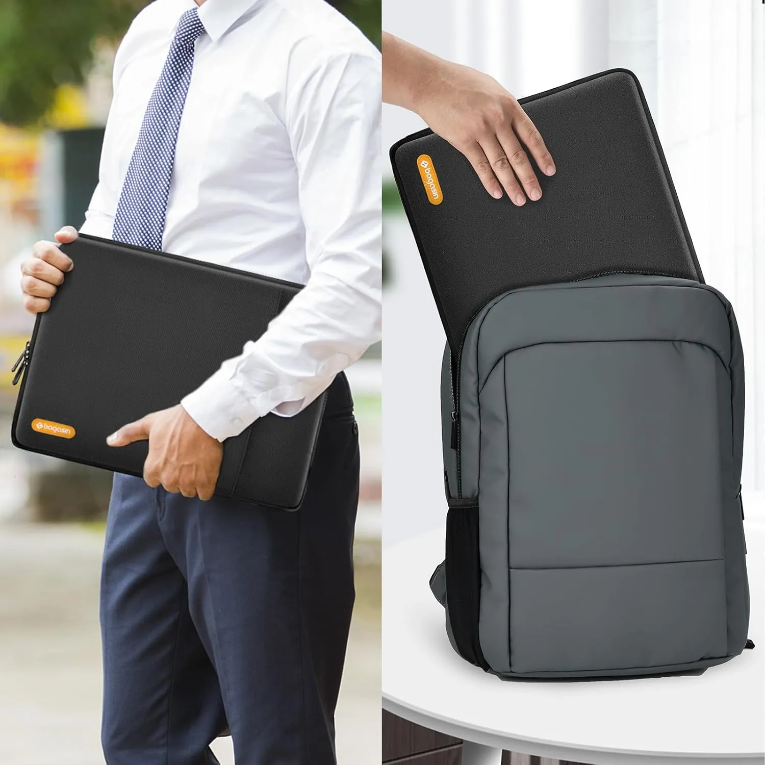 Laptop Sleeve Bag, 15 15.6 16 Inch Laptop Sleeve Protective Sleeve for MacBook, HP, Dell, Lenovo, Asus with Corner and Edge Protection
