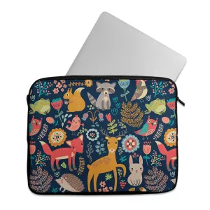 Laptop Sleeve Night Forest Animals