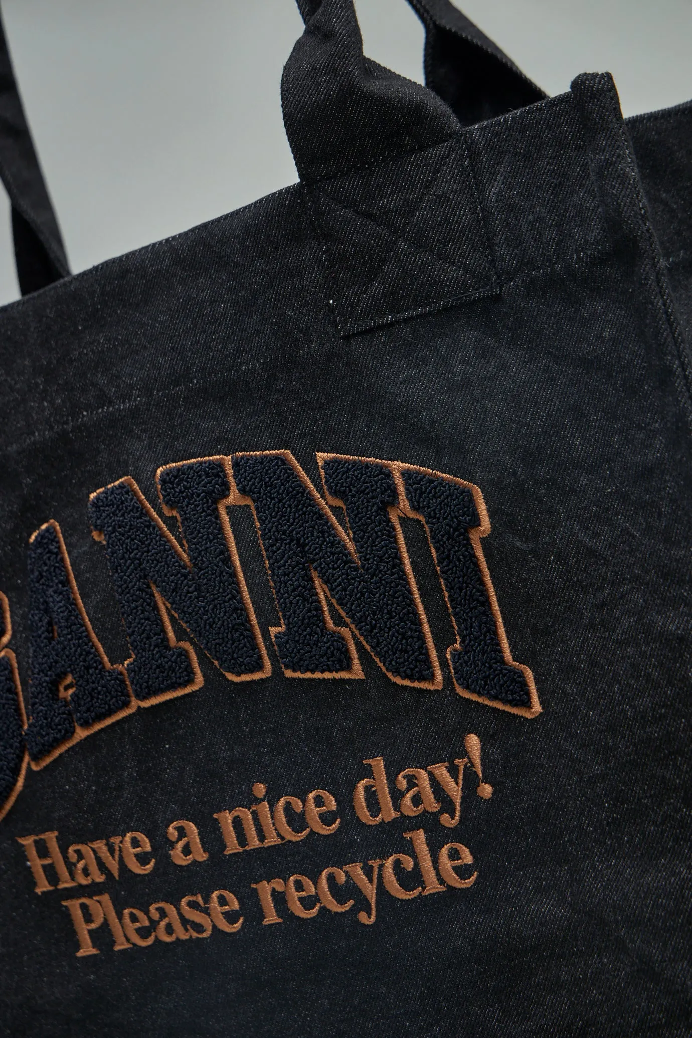 Large Easy Denim Shopper Tote