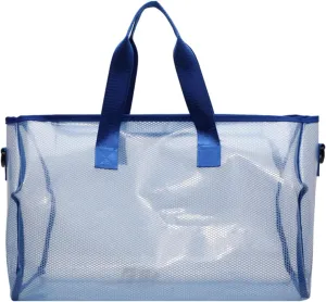 Large Heavy Duty Clear Waterproof Duffel Bag Travel Bag,Clear Weekender Bag With Zipper Handle,Beach Bag