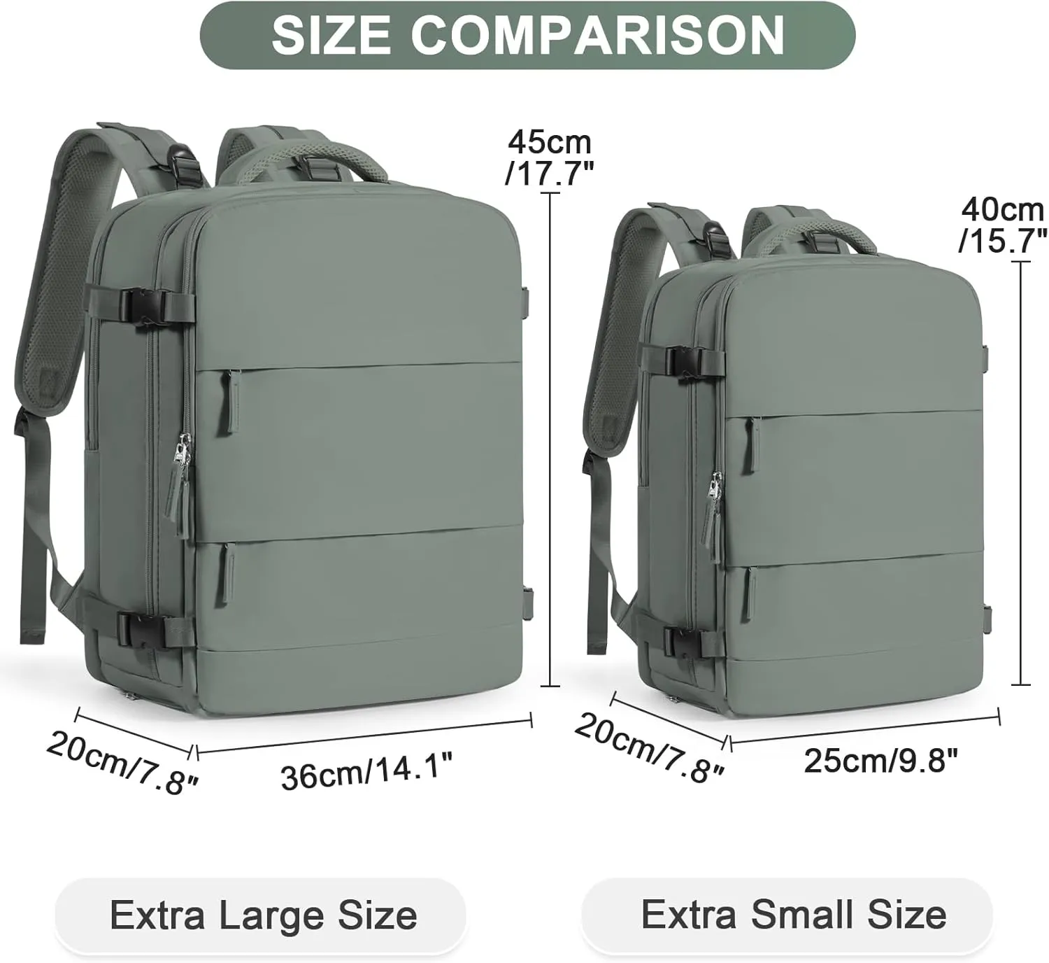 Large Travel Backpack for Women Airline Approved Carry on Backpack for Airplanes Mochila De Viaje Spirit Airlines Personal Item Bag 18x14x8 Personal Item Travel Bag Backpack for Traveling on Airplane