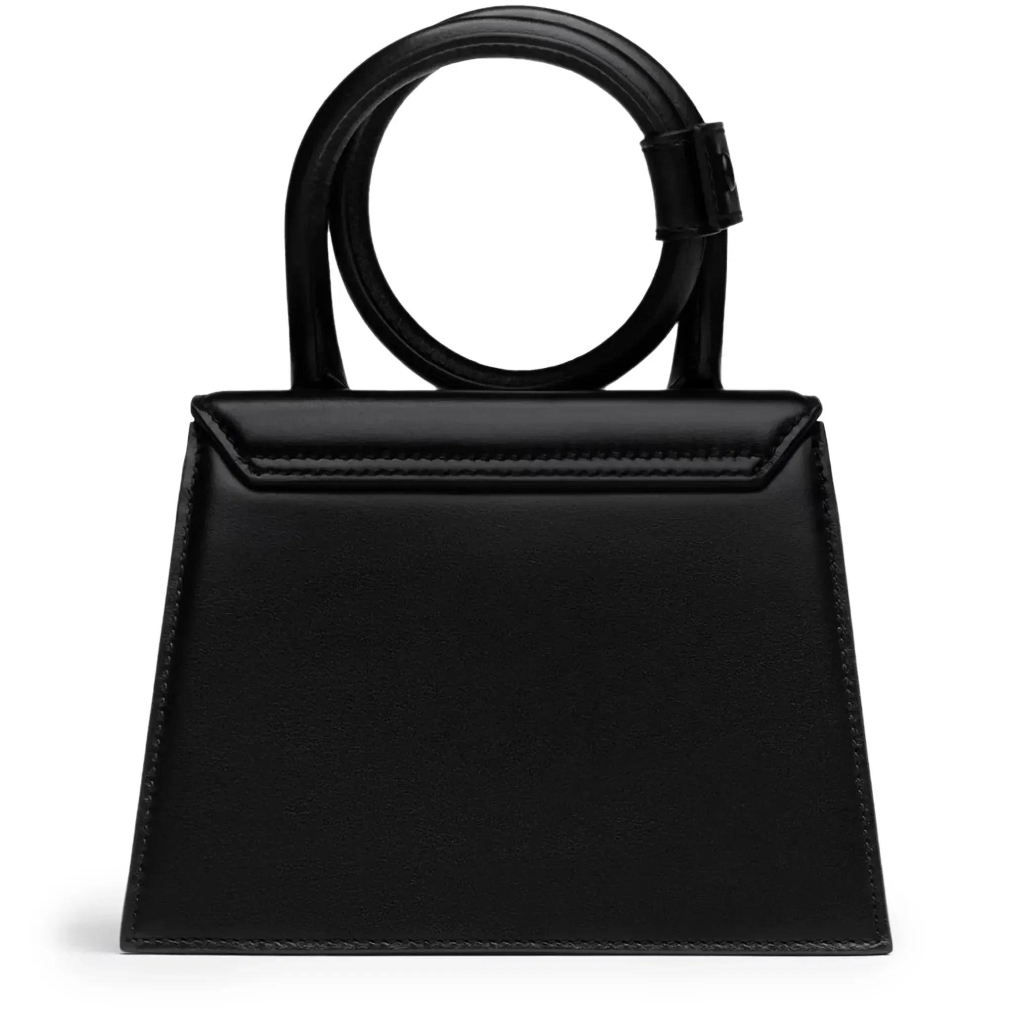 Le Chiquito Noeud Coiled Leather Black Handbag