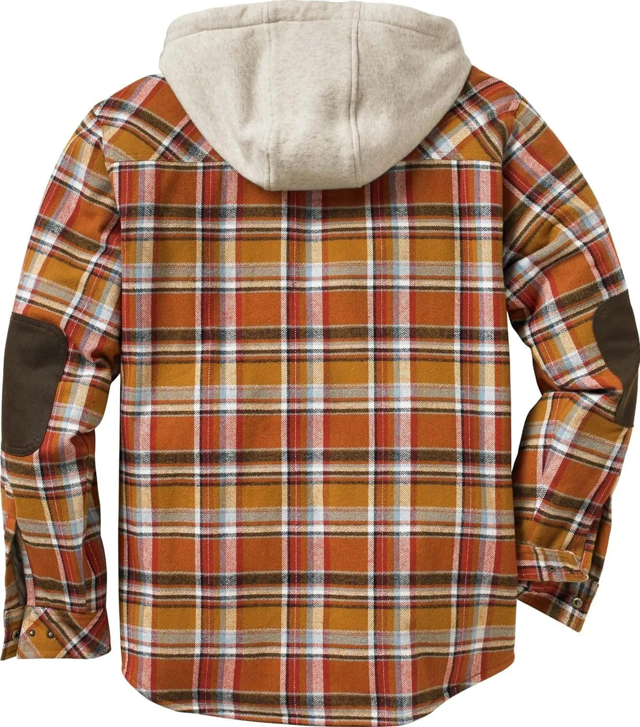 Legendary Whitetails Men's Camp Night Berber Lined Hooded Flannel Shirt Jacket