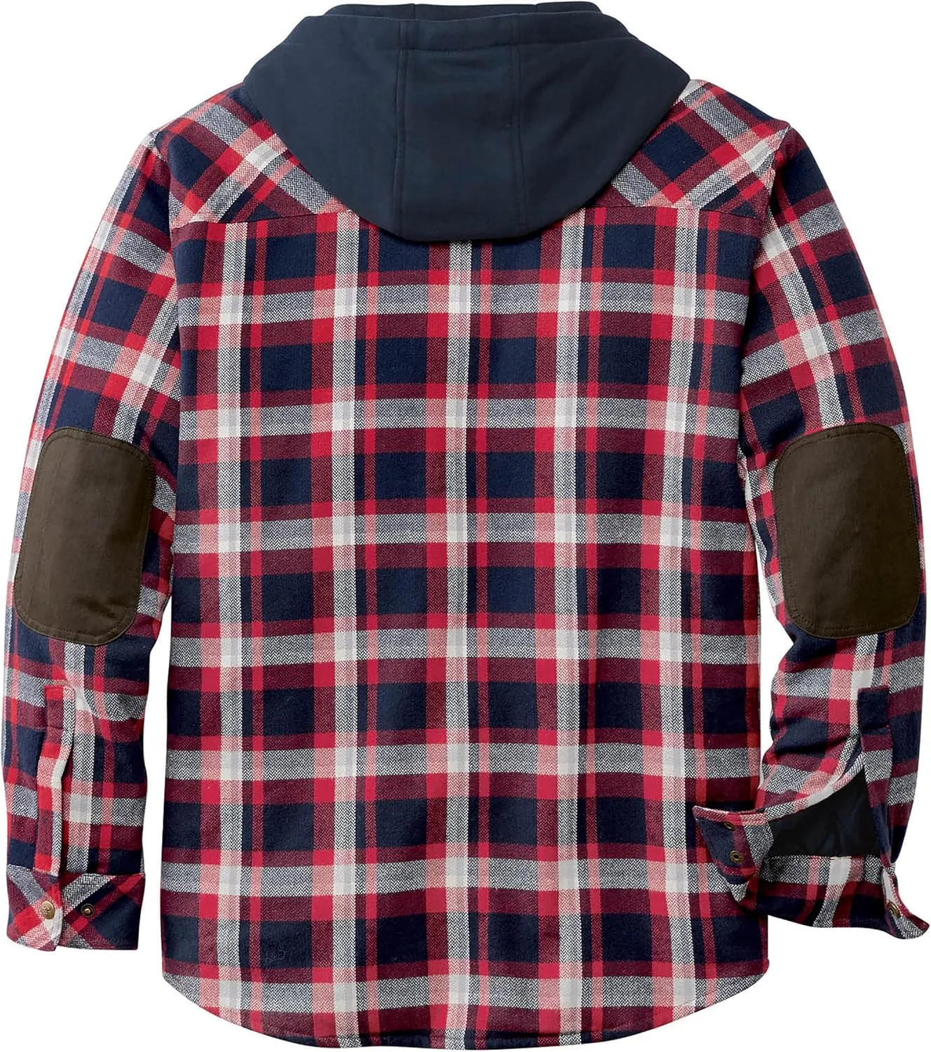 Legendary Whitetails Men's Camp Night Berber Lined Hooded Flannel Shirt Jacket