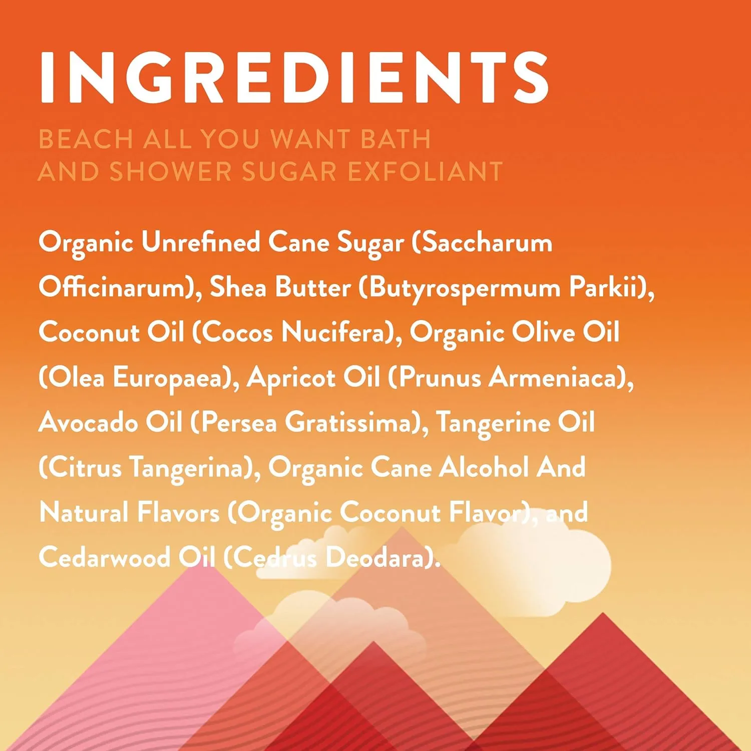 Little Moon Essentials Tropical Bath & Shower Sugar Exfoliant, Beach All You Want, 13 oz.