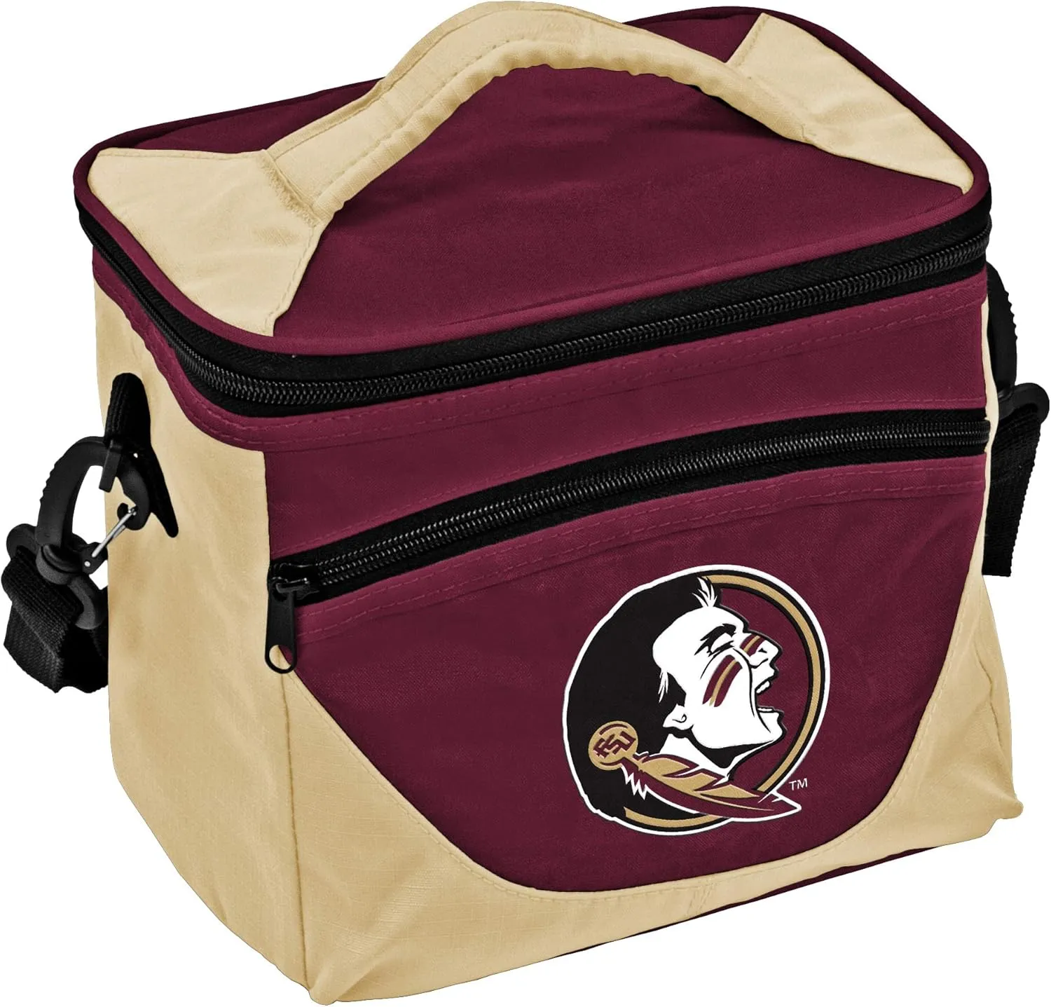 Logo Brands Officially Licensed NCAA Collegiate 9-Can Cooler Tote with Front Dry Storage Pocket and Shoulder Strap