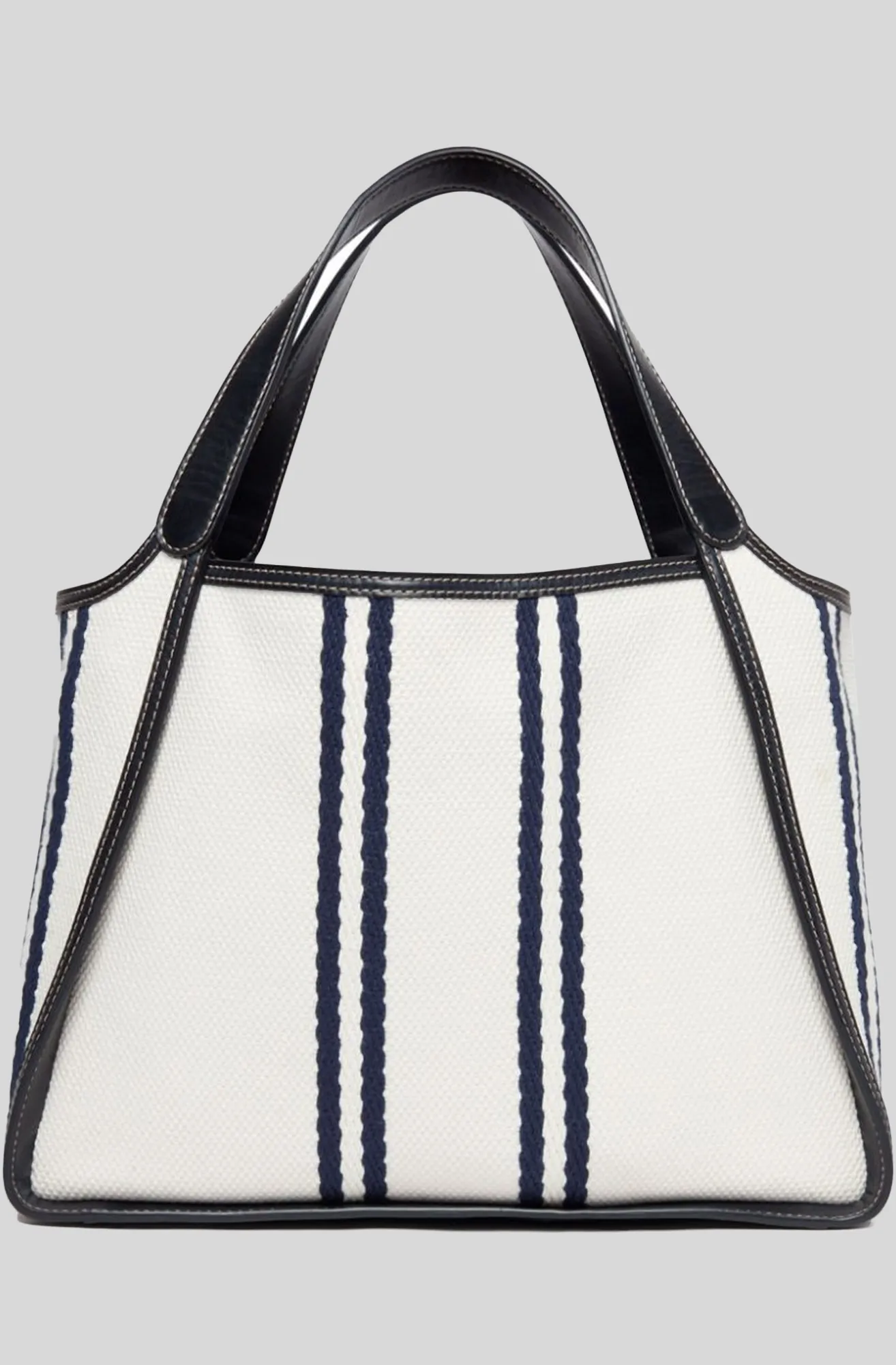 LOGO ECO STRIPED COTTON TOTE