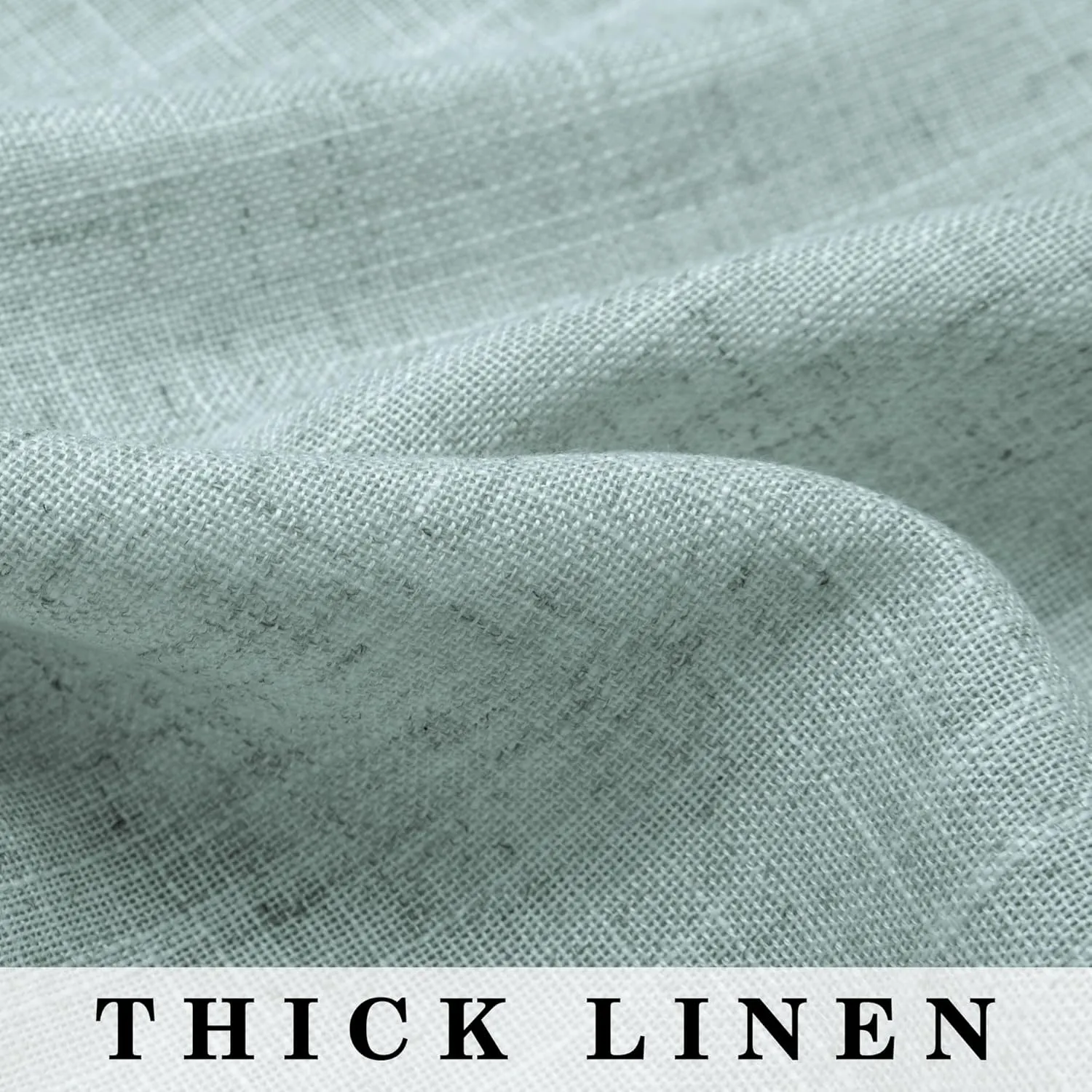 Long Curtains Semi Sheer Blackout 108 inches for Beach Sliding Glass Door Farmhouse Coastal Decor Home Living Room Bedroom Sea Green Set of 2 Panels Extra Length