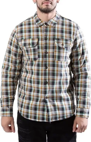 LRG Men's Lifted Research Group Long Sleeve Flannel Button Down Shirt