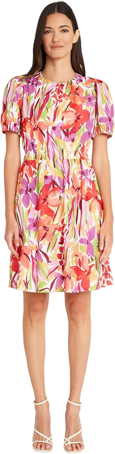 Maggy London Short Puff Sleeves A-line Pockets | Wedding Guest Dresses for Women