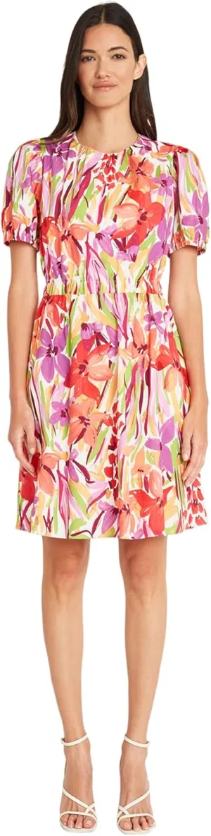 Maggy London Short Puff Sleeves A-line Pockets | Wedding Guest Dresses for Women