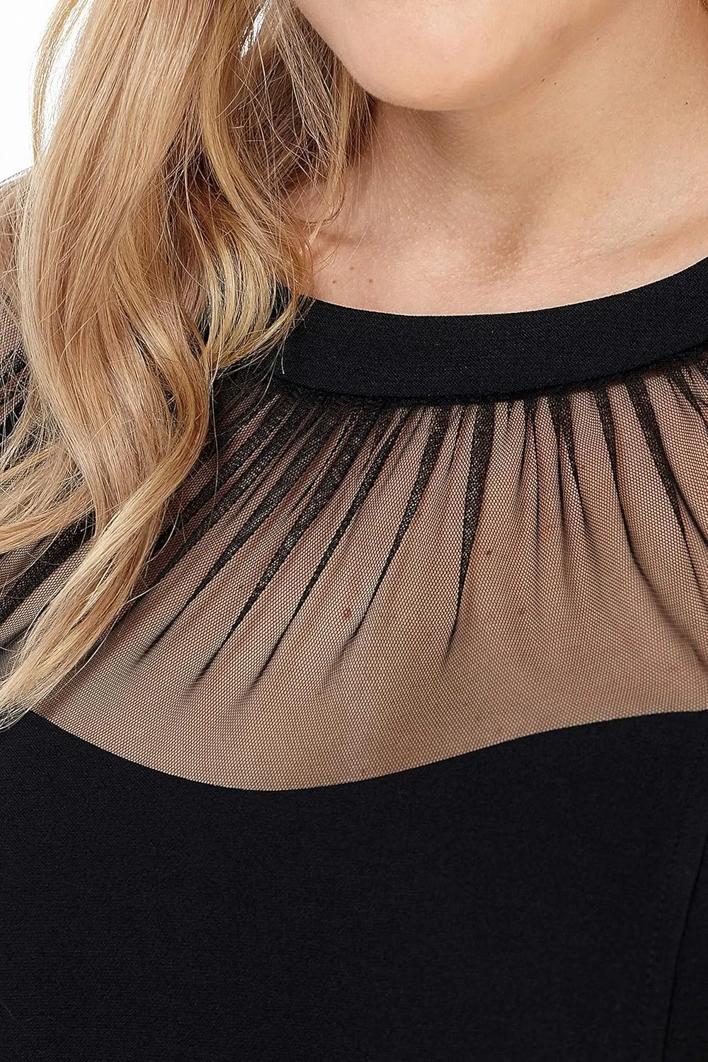 Maggy London Women's Illusion Dress Occasion Event Party Holiday Cocktail Guest of Wedding.