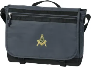 Masonic Nail-Head Messenger Bag