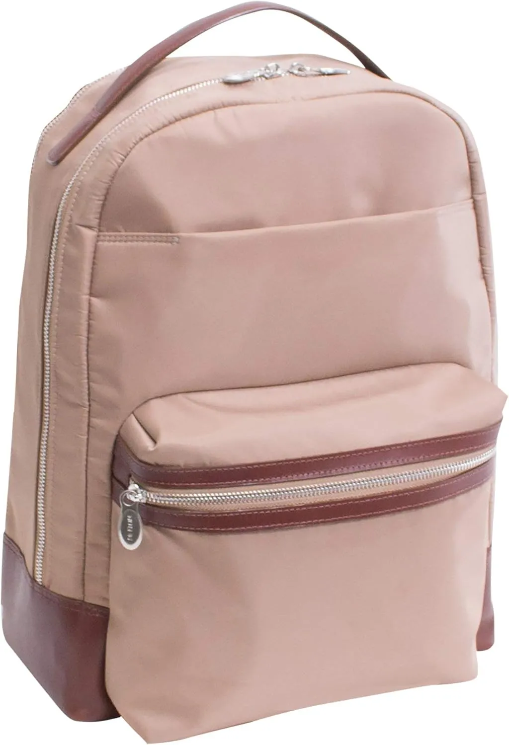 McKlein 15" Nylon Dual Compartment Laptop Backpack- PARKER- Khaki