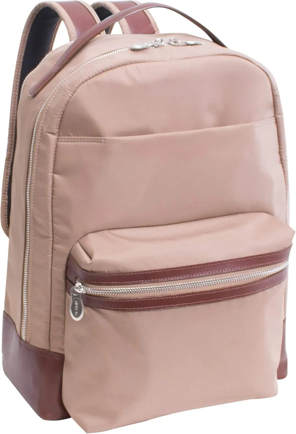 McKlein 15" Nylon Dual Compartment Laptop Backpack- PARKER- Khaki