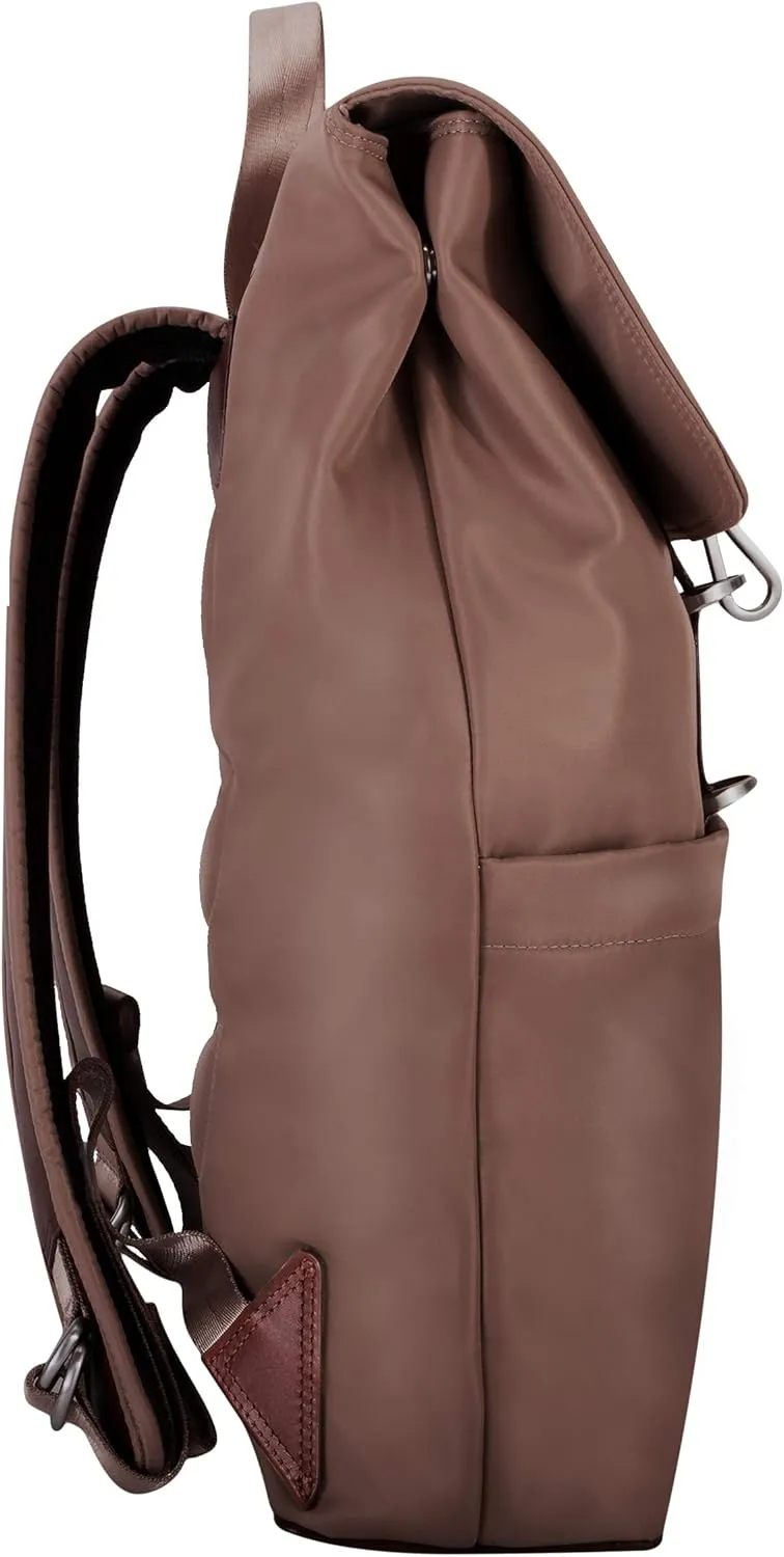McKlein 17" Nylon Flap Over Laptop Backpack- ELEMENT- Khaki