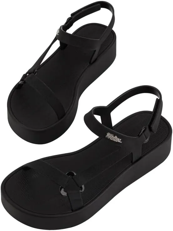 Melissa Sun Downtown Platform Sandals - Fashion Sandals for Women - Versatile Summer Sandals - Beach to Dinner Style - Bubblegum Scented Sole