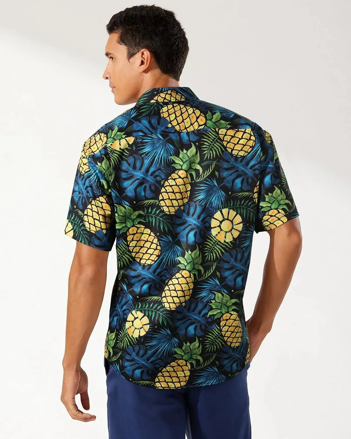 Men's Hawaiian Shirts Short Sleeve Casual Floral Button Down Tropical Shirt Summer Holiday Beach Aloha Hawaii Shirt