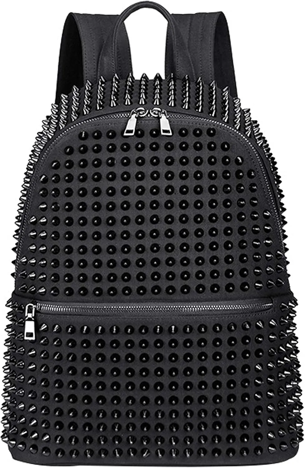 Men's/Women's Black Rivet Backpack Spike Messenger Rucksack Satchel Tote Crossbody Bag