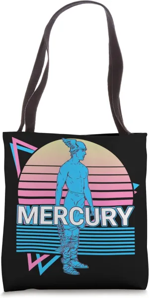 Mercury Messenger of the Gods Ancient Roman Mythology Retro Tote Bag