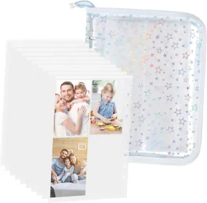 Milisten Kpop Photocard Binder Album Mini Card Binder Pvc Material Zipper Closure