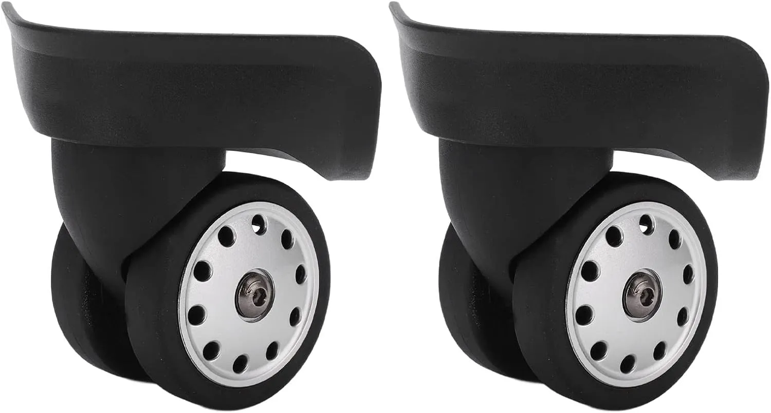 Milltrip 1 Pair Luggage Replacement Wheels, A88 Porous Wheel Suitcase Luggage Replacement Casters for Travel Bags Large Size (L)