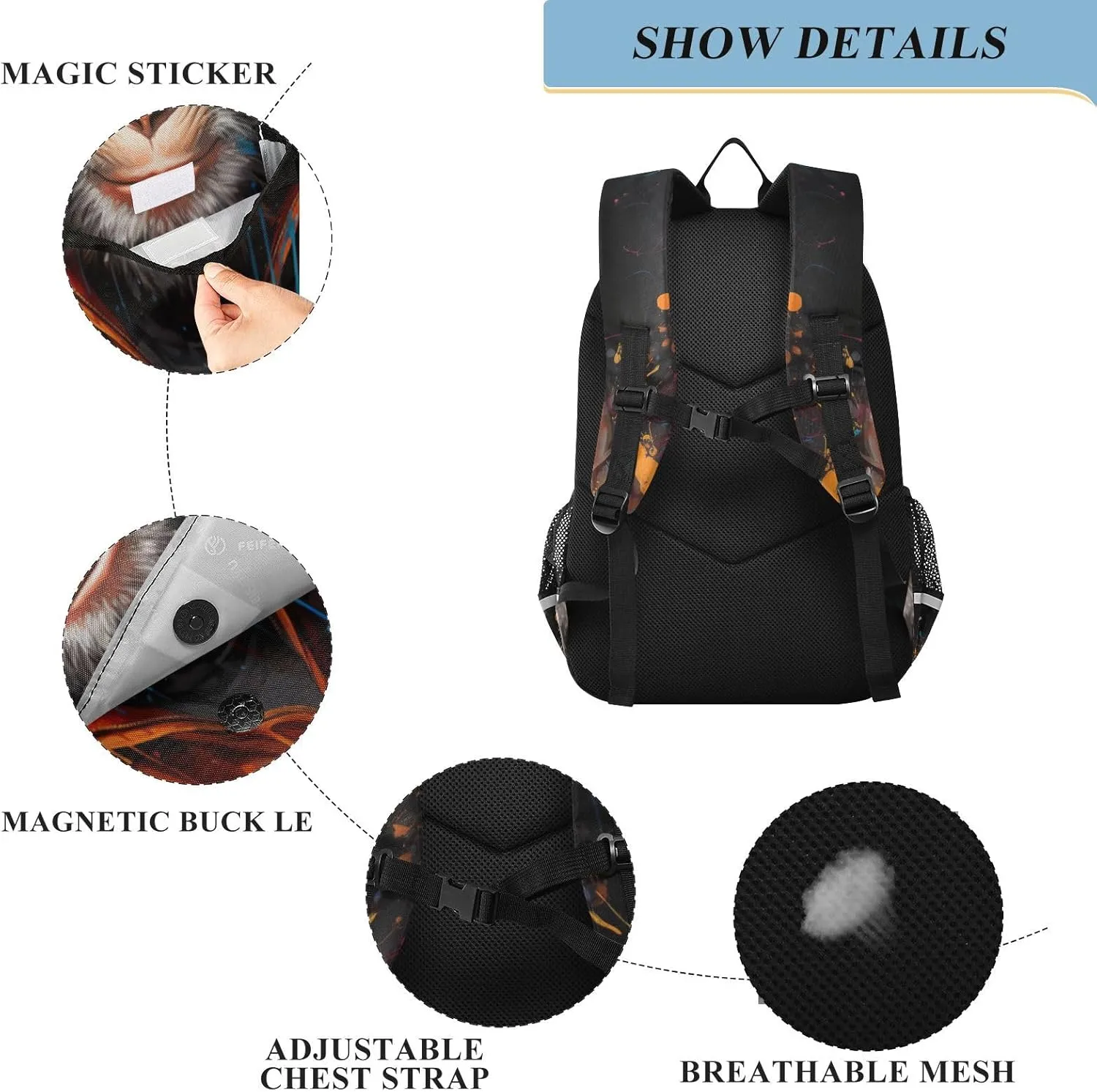 MNSRUU Backpack for School Animal Monkey Ape Laptop Backpack Womens Travel Backpack Mens Casual Daypack Backpack Fits 15.6 Inch Laptop Waterproof